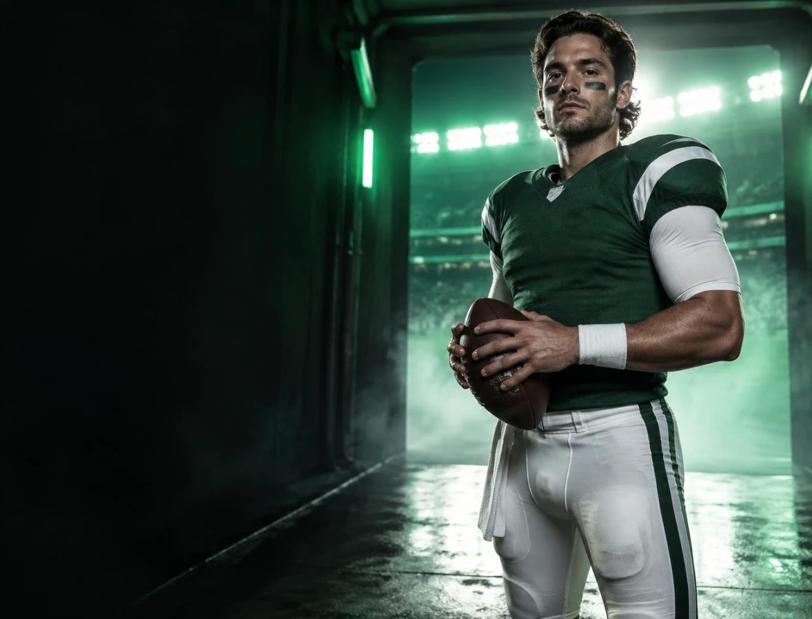 Player waiting in the tunnel before kickoff